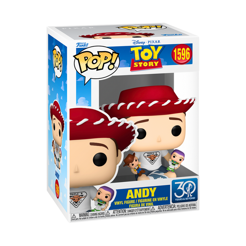 פסלוני אספנות - Funko Pop! Andy – Toy Story 30th Anniversary (#1596) | דמות אספנים מיוחדת פאנקו פופ https://anime-market.co.il
