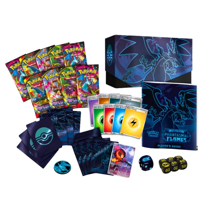 Pokémon TCG: Phantasmal Flames ETB – Elite Trainer Box ME02 מבית קלפים רק ב - https://anime-market.co.il