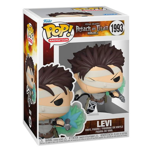 פסלוני אספנות - Funko Pop! מתקפת הטיטאנים – ליווי אקרמן חבוש (Levi with Bandages) #1993 פאנקו פופ https://anime-market.co.il