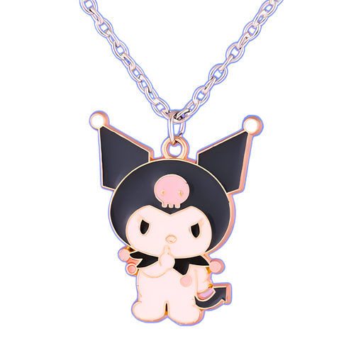 🖤 שרשרת קרומי בעיצוב מיוחד | Kuromi Necklace – מתנה מושלמת לחובבי סנריו מבית אנימה מרקט רק ב - https://anime-market.co.il