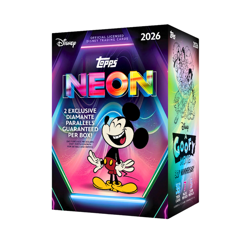 2026 Topps Disney Neon – Value Box | קופסת קלפי דיסני