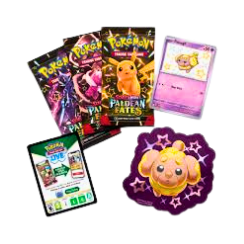 Pokémon Paldean Fates Tech Sticker Collection – Shiny Fidough | Scarlet & Violet פלדיין פייטס שלישייה