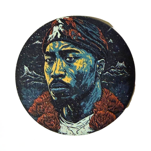 סיכת 2PAC Shakur – סיכת ראפ אייקונית 58 מ״מ | Tupac Hip Hop Pin מבית אנימה מרקט רק ב - https://anime-market.co.il