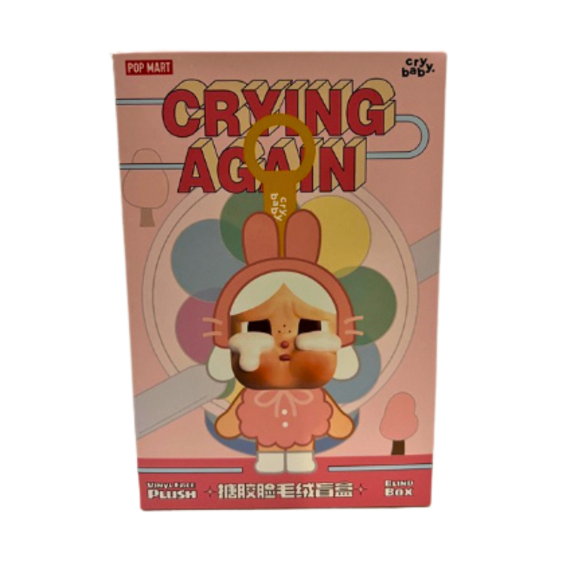 בובת הפתעה CRYBABY Crying Again מבית POP MART – בובת קטיפה עם פני ויניל